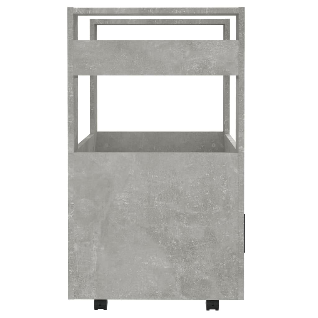 Kitchen Trolley Concrete Grey 60x45x80 cm Engineered Wood